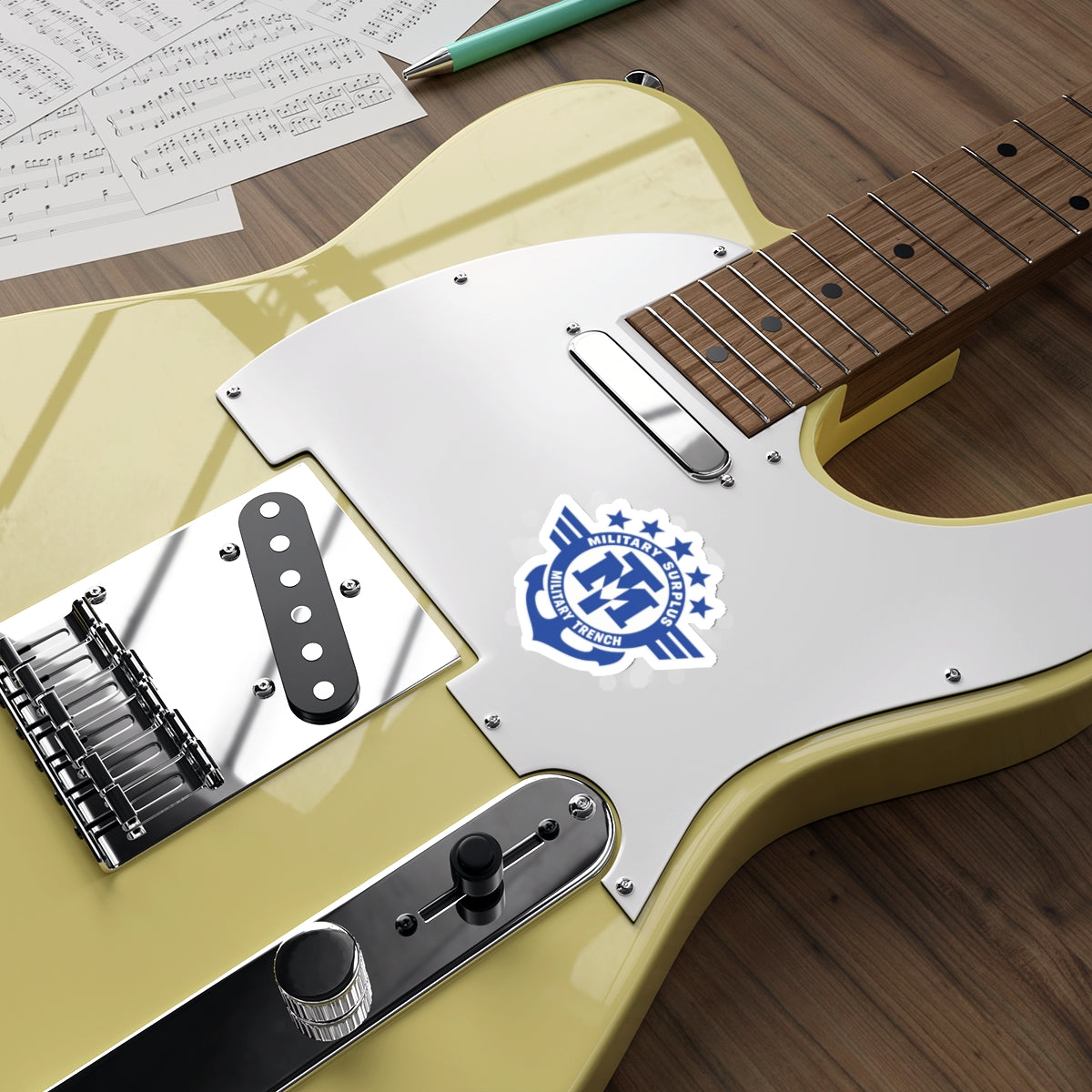 Military Trench Logo Die-Cut Sticker