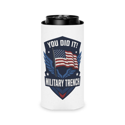 You Did It! Military Trench Flag Can Cooler