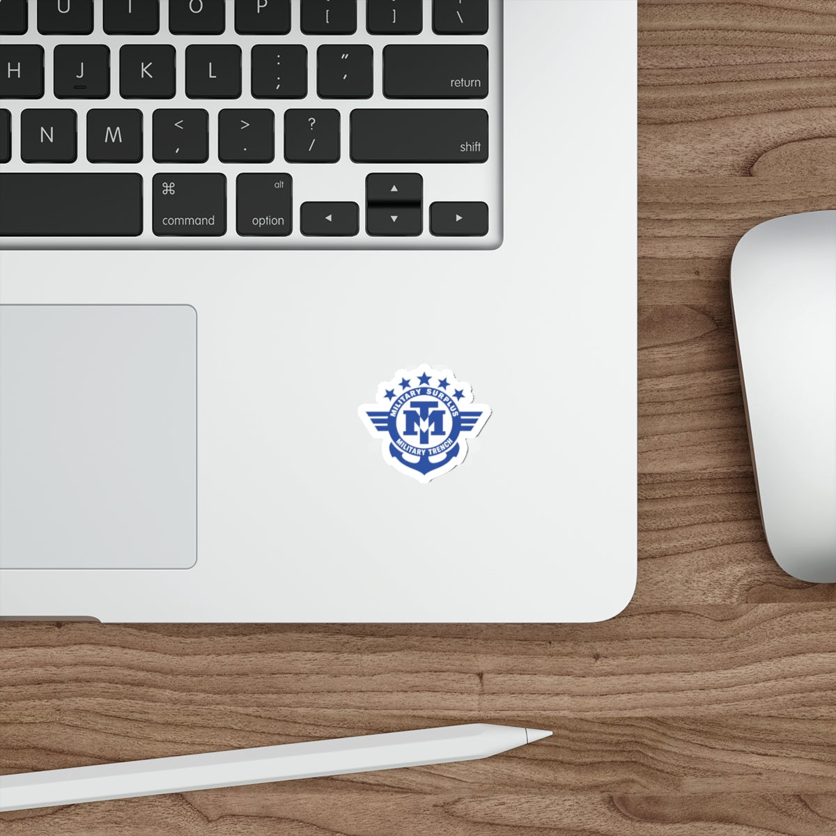 Military Trench Logo Die-Cut Sticker