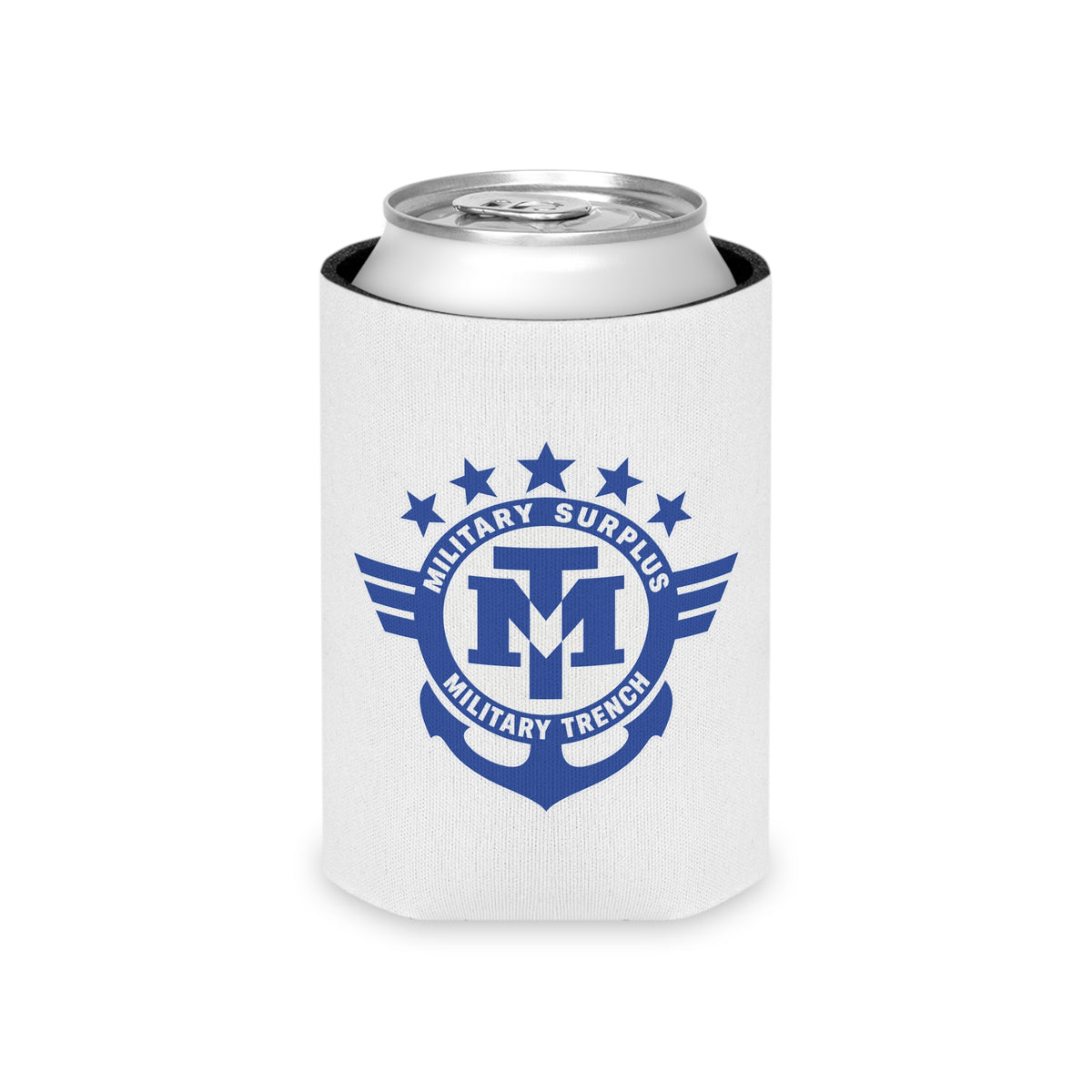 Military Trench Logo Can Cooler Coozie