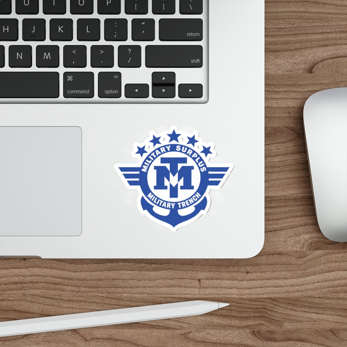 Military Trench Logo Die-Cut Sticker