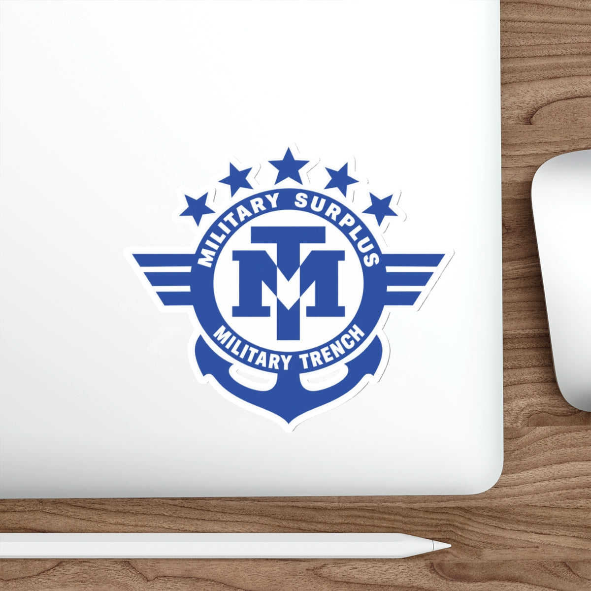 Military Trench Logo Die-Cut Sticker